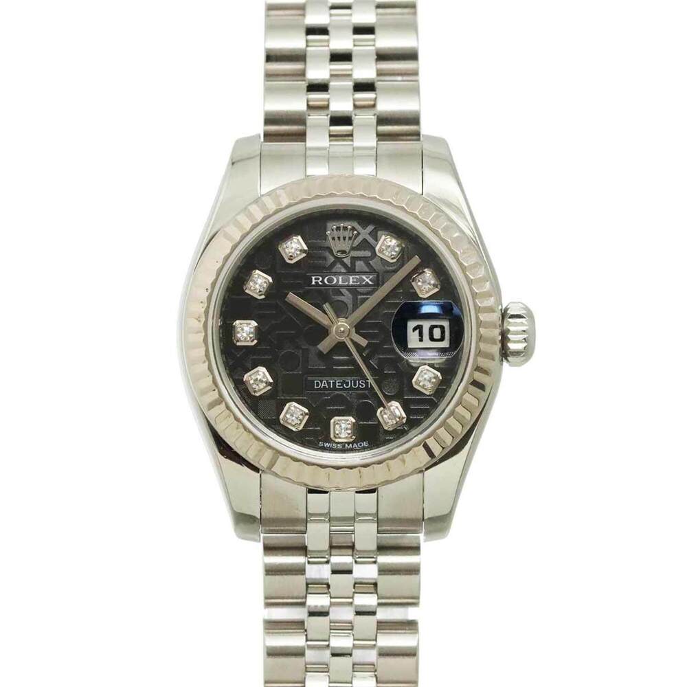 Rolex Datejust 179174G Random Serial Number Roulette Ladies Watch 10P Diamond...